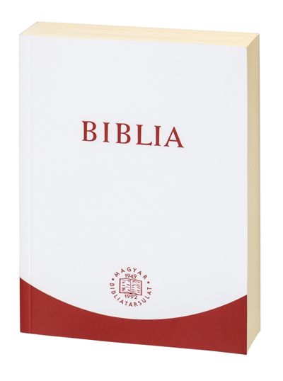 Biblia (RÚF 2014), középméret, kartonált, fehér-bordó